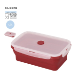 Portapranzo pieghevole con coperchio traslucido e chiusura 1,2 L