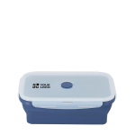 Portapranzo pieghevole con coperchio traslucido e chiusura 1,2 L vista area di stampa