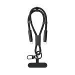 Braccialetto in RPET con cavo di ricarica e trasferimento dati 60W seconda vista