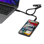 Braccialetto in RPET con cavo di ricarica e trasferimento dati 60W quarta vista