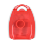 Kit di pronto soccorso compatto da 10 pezzi in custodia di plastica color rosso terza vista