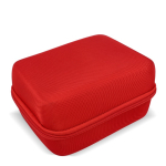 Kit di pronto soccorso con custodia in gomma morbida con certificato UE color rosso seconda vista