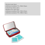 Kit di pronto soccorso in scatola metallica con standard europeo color rosso quinta vista