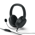 Cuffie con cuscinetti morbidi e microfono con funzione mute color nero
