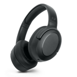 Cuffie con cuscinetti morbidi e microfono con funzione mute color nero seconda vista