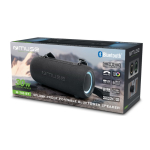 Altoparlante Bluetooth portatile con luce e tracolla resistente all’acqua Muse 30W color nero terza vista