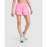 Pantaloncini da running in poliestere traspirante da donna 110 g/m² Roly Direct Stratos color rosa pastello prima vista d'uso