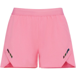 Pantaloncini da running in poliestere traspirante da donna 110 g/m² Roly Direct Stratos color rosa pastello terza vista