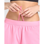 Pantaloncini da running in poliestere traspirante da donna 110 g/m² Roly Direct Stratos color rosa pastello vista dettaglio 2