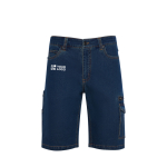 Bermuda in denim di cotone unisex con tasche multiuso 370 g/m² Roly vista principale