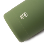 Borraccia termica in acciaio inox riciclato con maniglia in silicone morbido 500 ml color bianco vista dettaglio 2