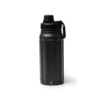 Borraccia termica stile militare in acciaio inox riciclato 540 ml color nero seconda vista