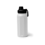 Borraccia termica stile militare in acciaio inox riciclato 540 ml color bianco seconda vista