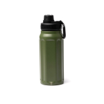Borraccia termica stile militare in acciaio inox riciclato 540 ml color verde scuro seconda vista