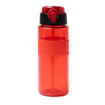 Borraccia sport in plastica riciclata con dosatore a cannuccia 700ml color rosso seconda vista