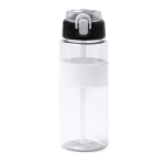 Borraccia sport in plastica riciclata con dosatore a cannuccia 700ml color bianco seconda vista