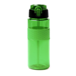 Borraccia sport in plastica riciclata con dosatore a cannuccia 700ml color verde seconda vista
