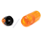 Borraccia sport in plastica riciclata con dosatore a cannuccia 700ml color arancione vista dettaglio 2