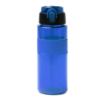 Borraccia sport in plastica riciclata con dosatore a cannuccia 700ml color blu reale seconda vista