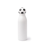 Borraccia termica in acciaio inox con tappo a pallone sportivo 550ml color nero seconda vista