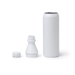 Borraccia termica in acciaio inox con doppia apertura e tappo 550ml color rosso vista dettaglio 1