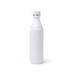 Borraccia termica in acciaio inox con doppia apertura e tappo 550ml color bianco seconda vista