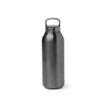 Borraccia termica in acciaio inox con tappo traslucido a vite 500 ml color nero seconda vista