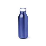 Borraccia termica in acciaio inox con tappo traslucido a vite 500 ml color blu reale seconda vista