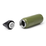 Borraccia in acciaio inox riciclato con tappo a apertura con pulsante 500ml color bianco vista dettaglio 2