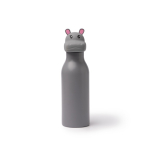 Borraccia termica dal design per bambini con tappo a testa di animale 450ml color grigio seconda vista