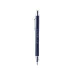 Penna in alluminio riciclato opaco con clip trasparente, inchiostro blu vista principale