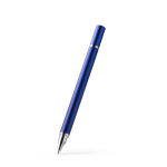 Penna 2 in 1 con finitura metallizzata, matita infinita e inchiostro blu color rosso prima vista d'uso