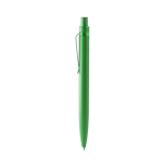 Penna a sfera in alluminio riciclato con dettagli traslucidi, inchiostro blu color verde seconda vista