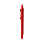 Penna a sfera in alluminio riciclato con ricarica jumbo inchiostro blu color rosso seconda vista