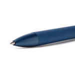 Penna a sfera in alluminio riciclato con ricarica jumbo inchiostro blu color blu reale vista dettaglio 1