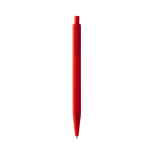 Penna a scatto con fusto esagonale opaco, inchiostro blu color rosso seconda vista
