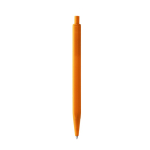Penna a scatto con fusto esagonale opaco, inchiostro blu color arancione seconda vista