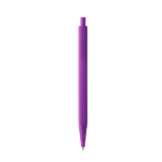 Penna a scatto con fusto esagonale opaco, inchiostro blu color viola seconda vista