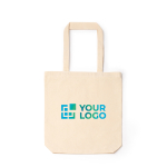 Borsa in cotone con chiusura a zip e soffietto 230 g/m² vista principale