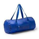 Borsa sportiva pieghevole in plastica riciclata con cerniera color blu reale terza vista