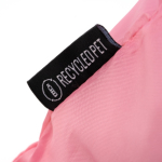 Borsa della spesa pieghevole in plastica riciclata con cordoncino regolabile color rosa vista dettaglio 4