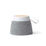 Altoparlante wireless con corpo in bambù e supporto magnetico 5W color grigio chiaro seconda vista