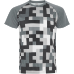 T-shirt tecnica unisex in poliestere manica raglan 150 g/m² Roly Direct Ventor color grigio seconda vista