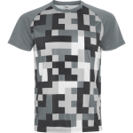 T-shirt tecnica unisex in poliestere manica raglan 150 g/m² Roly Direct Ventor color grigio prima vista d'uso