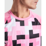 T-shirt tecnica unisex in poliestere manica raglan 150 g/m² Roly Direct Ventor color rosa pastello vista dettaglio 1