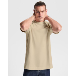 T-shirt unisex oversize in cotone a manica corta 270 g/m² Roly Direct Chow color bianco vista dettaglio 2