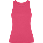 Canotta donna a costina 270 g/m² Roly Direct Dribe color fucsia prima vista d'uso