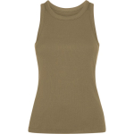 Canotta donna a costina 270 g/m² Roly Direct Dribe color verde militare prima vista d'uso
