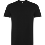 T-shirt unisex in cotone a manica corta 180 g/m2 Roly Direct Kutta color nero prima vista d'uso