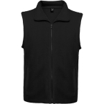 Gilet in pile unisex con zip 300 g/m2 Roly Direct New Bellagio color nero prima vista d'uso